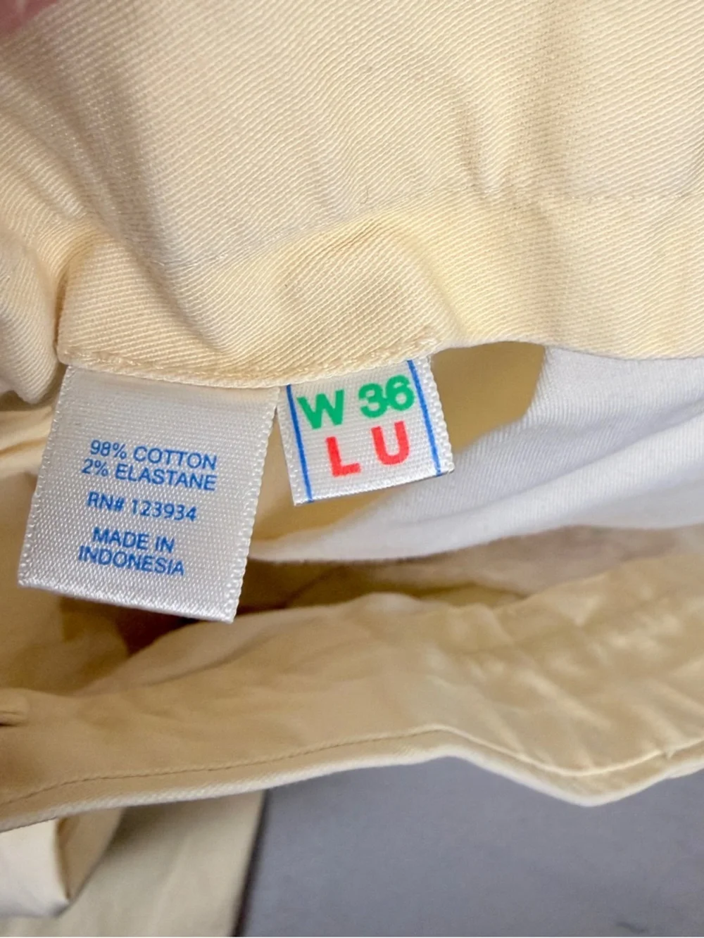 Men's Southern Tide Chino Pants in Light Yellow Straight Fit